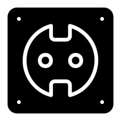 socket glyph icon