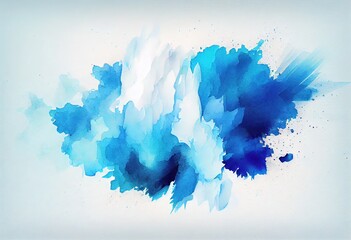 Captivating Cornflower-Blue Watercolor Gradient: An Abstract Background, generative AI