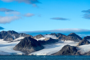 amazing nature and landscape of Svalbard