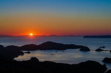 九十九島の夕景