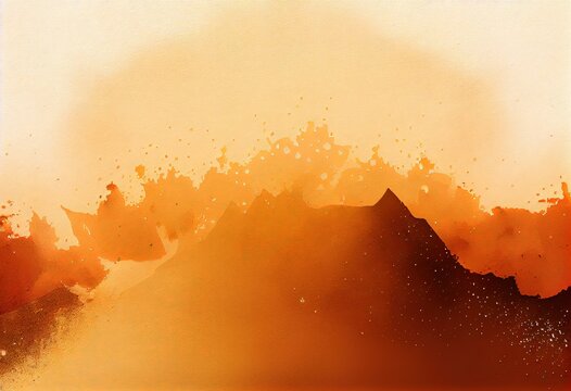 Captivating Bronze Watercolor Gradient for a Flawless Background, generative AI