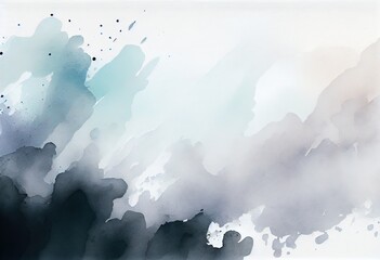 Captivating Flat Gray Watercolor Gradient for Stunning Backgrounds, generative AI