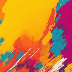 Obraz premium Abstract Colorful Painting Effect Wall Background. Generative AI