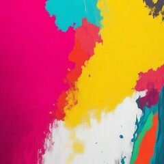 Abstract Colorful Painting Effect Wall Background. Generative AI