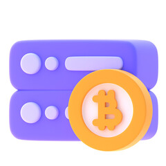 Crypto Server 3D Rendered Image