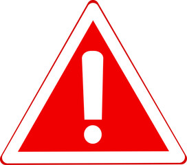 Traffic hazard sign flat icon, sign vector, colorful pictogram isolated on white. Symbol, logo illustration. Flat style design. Replaceaeble vector design.