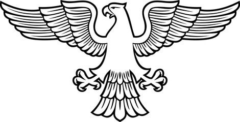 Heraldic Eagle PNG Illustration