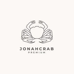monoline animal logo crab minimalist