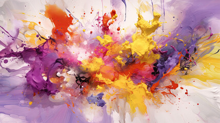Bold and Vibrant: An Energetic Wall Art Painting
