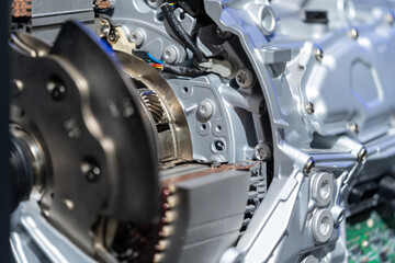 Electric car motor details