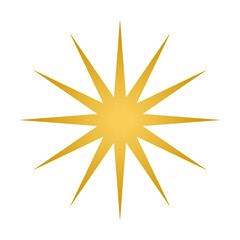 Gold glitter mark. Shiny. Vector.