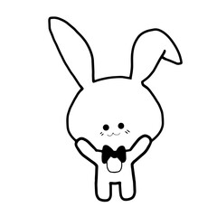  bunny drawing outline