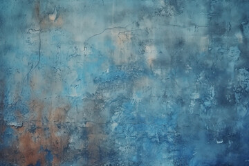 Fototapeta na wymiar Dark Blue Vintage Plastered Concrete Wall Texture Background