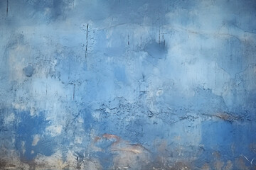 Dark Blue Vintage Plastered Concrete Wall Texture Background