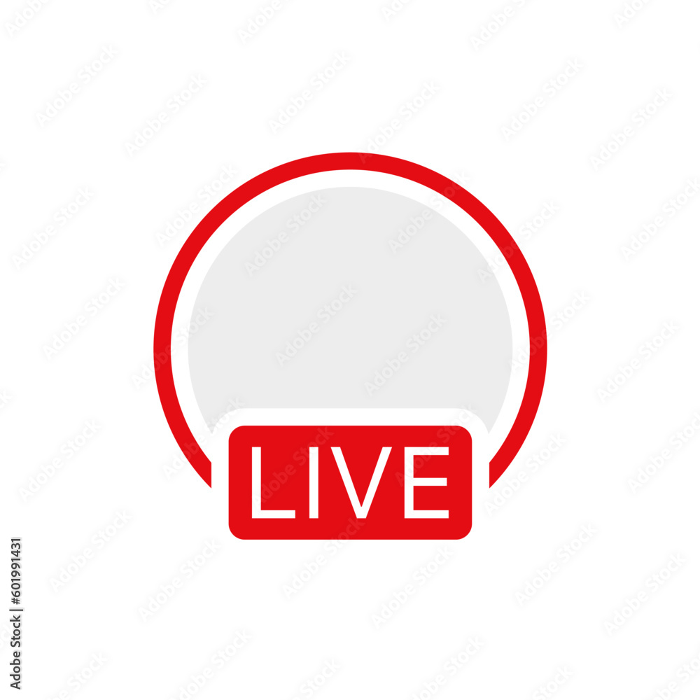 Aufkleber live video streaming frame icon. social media stories interface app icon. story, live stream, icon -