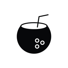 Coconut Juice icon vector stock.