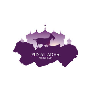 Eid al adha bakrid Mubarak with artistic design