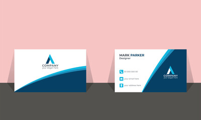 
creative modern name card and business card, Double-sided creative business card template, 
 Vector illustration,Modern presentation card with company logo, Vector business card 
template,Visiting ca