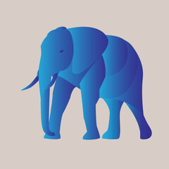 illustration vector graphic of animal in geometric