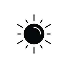 Obraz premium Sun icon vector stock.