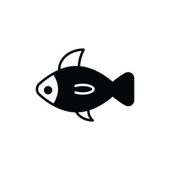 Fish icon vector stock.