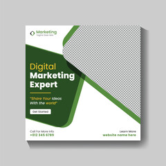 Digital Marketing Agency Social media post template and web banner template design