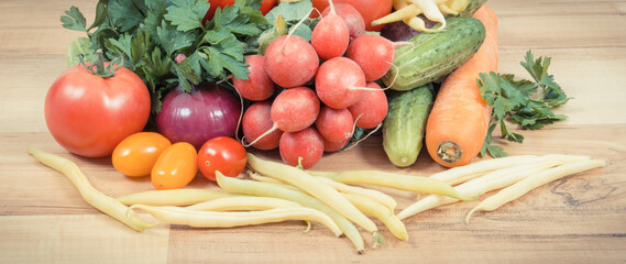 Vegetables containing minerals and vitamins. Best food for slimming and dieting