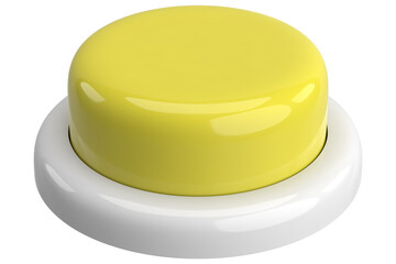 3D button. Push button. 3D illustration.