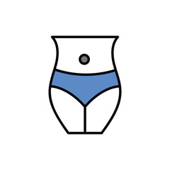 Swimming Suit icon vector stock.