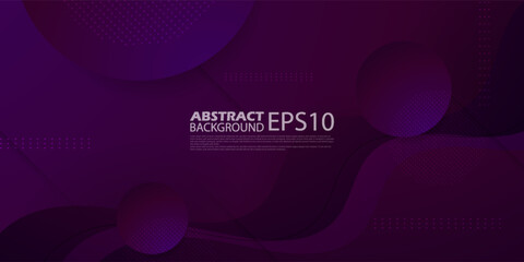 Modern minimal abstract dark purple background with wave shapes. Popular illustration background design. Vector Eps10