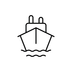 Ship icon vector stock.