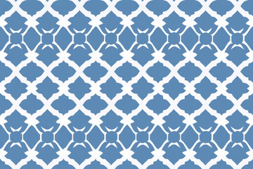 blue and white moroccan pattern background