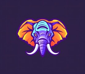 Elephant illustration design, generative ai