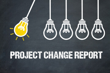 Fototapeta premium Project Change Report 