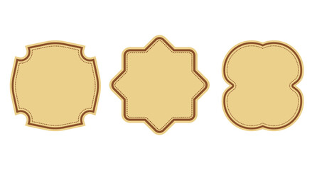 banners vintage banner shape labels shape luxury frames luxury shape on a white background vector illustration
