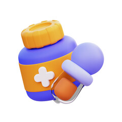 Dropper Bottle 3D Rendered Image