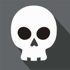 Icon skull.Icon in color mate style. Suitable for prints, poster, flyers, party decoration, greeting card, etc.