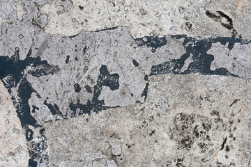 The abstract form in The grunge floor