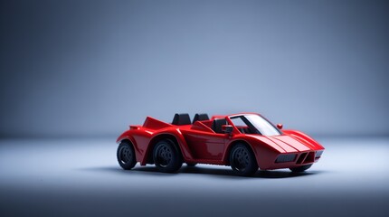 Obraz na płótnie Canvas red toy sport car Generated by AI
