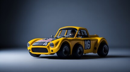 yellow toy car Generated by AI