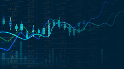 stock market chart or forex trading graph in graphical style suitable for financial investment or economic trend business idea and art design all abstract financial background. vector illustration
