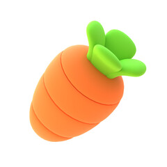 Carrot 3D Rendered Image