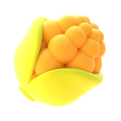 Corn 3D Rendered Image