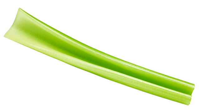 celery isolated on white background, full depth of field