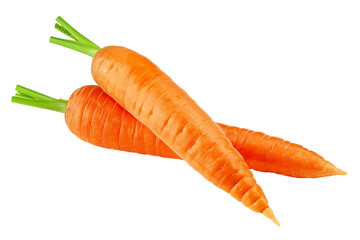 carrot isolated on white background, full depth of field