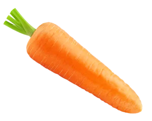 Fotobehang carrot isolated on white background, full depth of field © grey