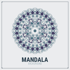 Mandala flat background design template