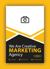 Corporate and digital business marketing promotion post design or social media banner minimal and modern