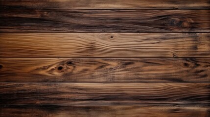 Naklejka premium Brown wood texture background. Generative AI.