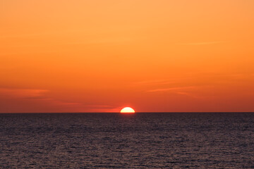 福井県美浜町の夕日